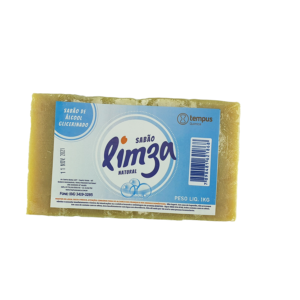 Sabão Limza Glicerinado c/ Álcool Barra 1Kg